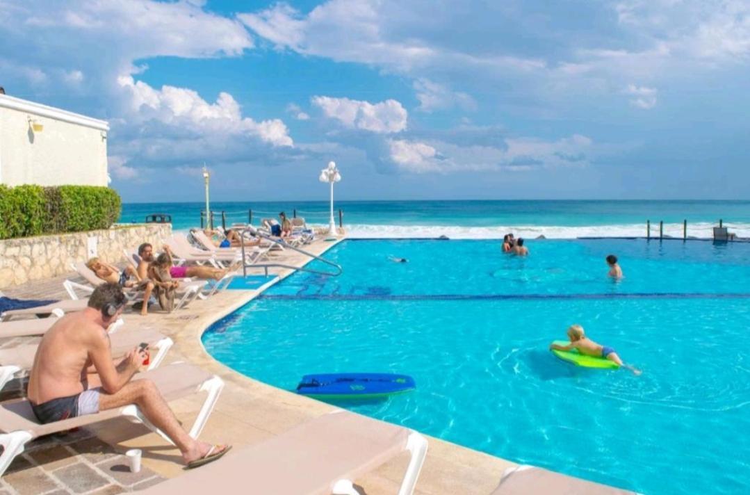 Cancun Plaza Condo Ocean Front Esterno foto